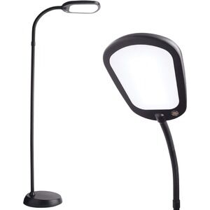 Newhouse Lighting NHFL-AP-BK Apollo LED Floor Lamp Energy-Efficient Adjustable